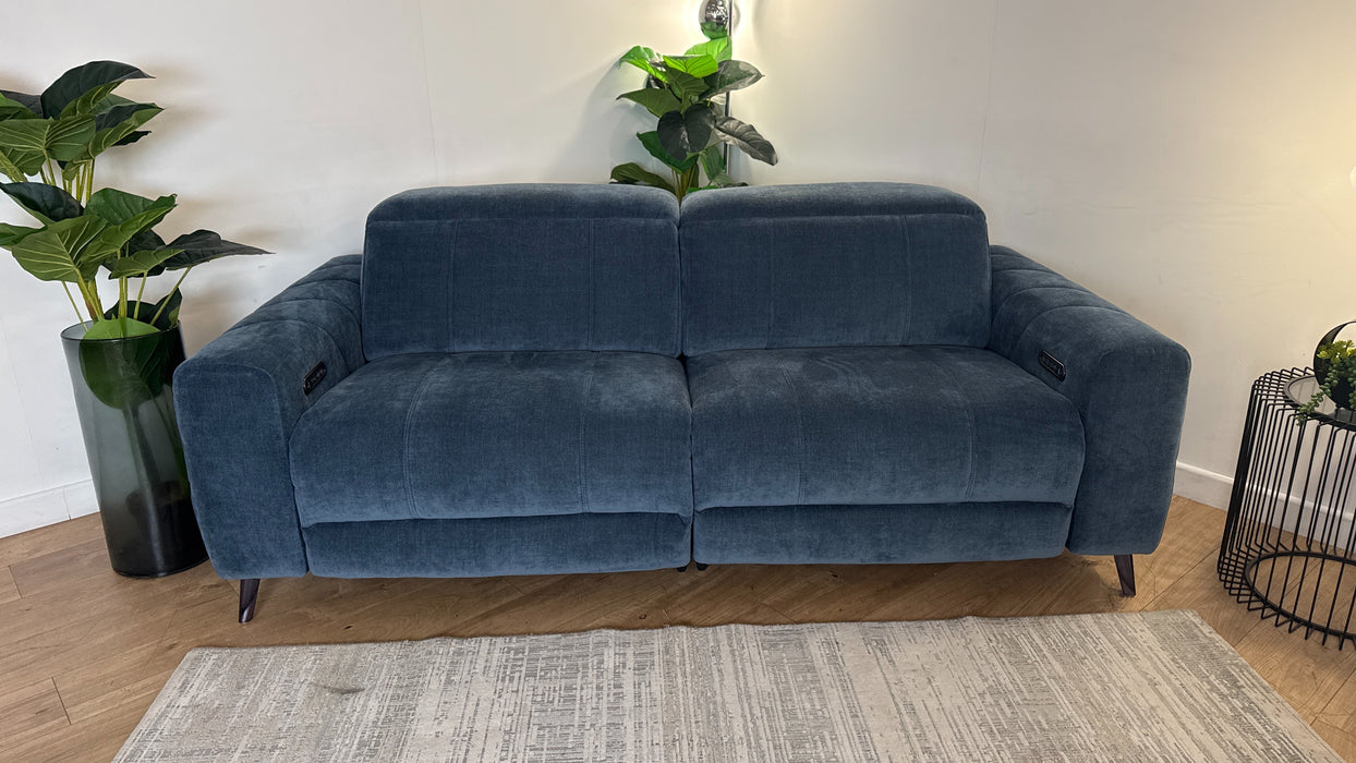 Sofology Allure Fabric Recliner 2.5 in Denim