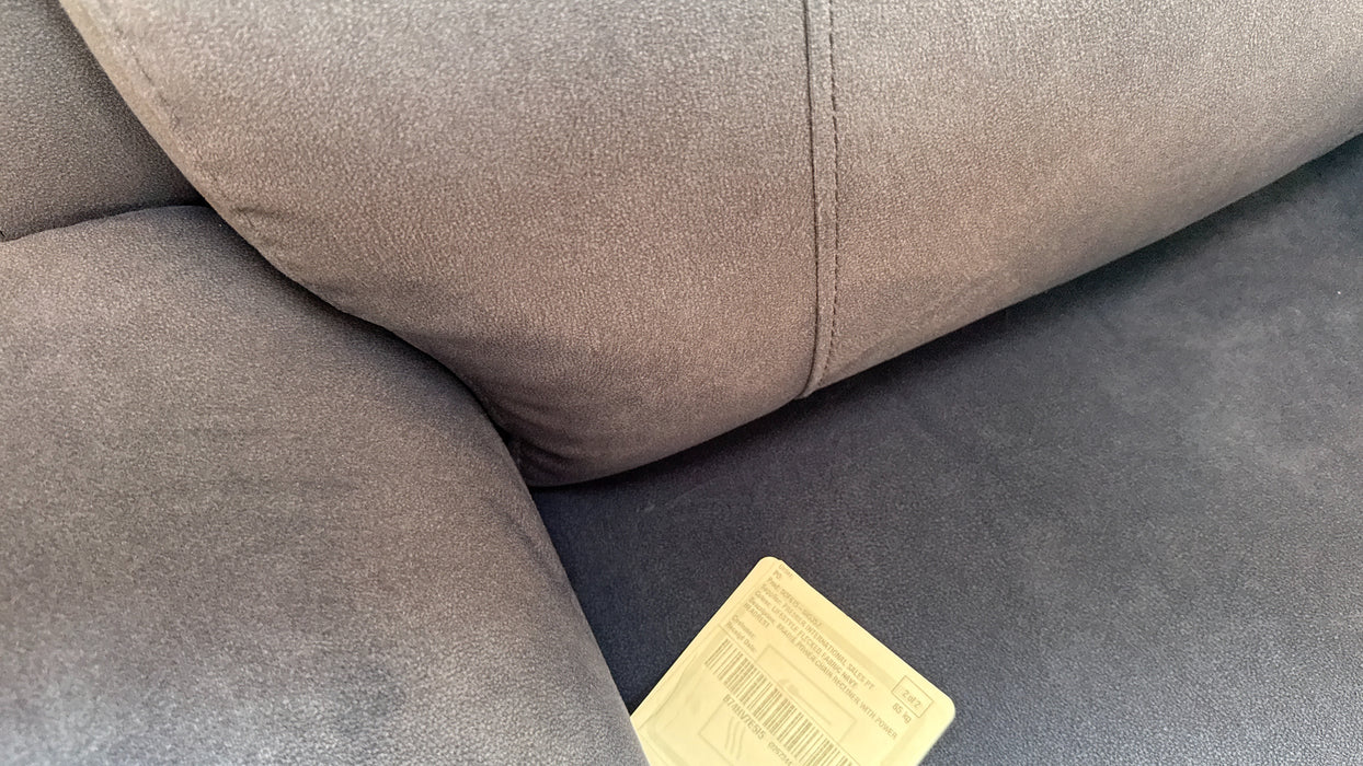 Sofology Bradie Fabric Chair Power Recliner/Headrest in Lifestyle Flecked Navy