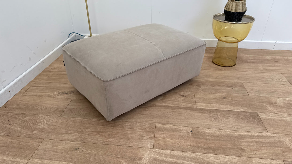 Diss Fabric Footstool - Camel