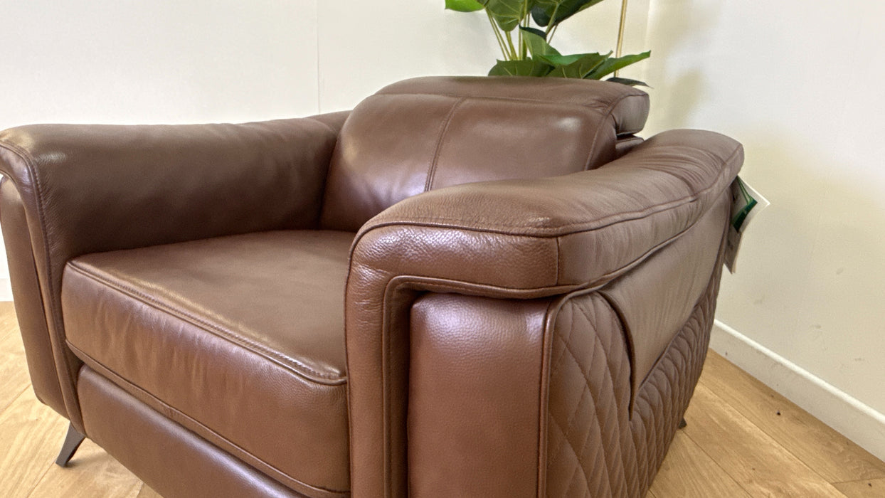 Sofology Ezra Leather Chair in Trusty Sheen Chocolate