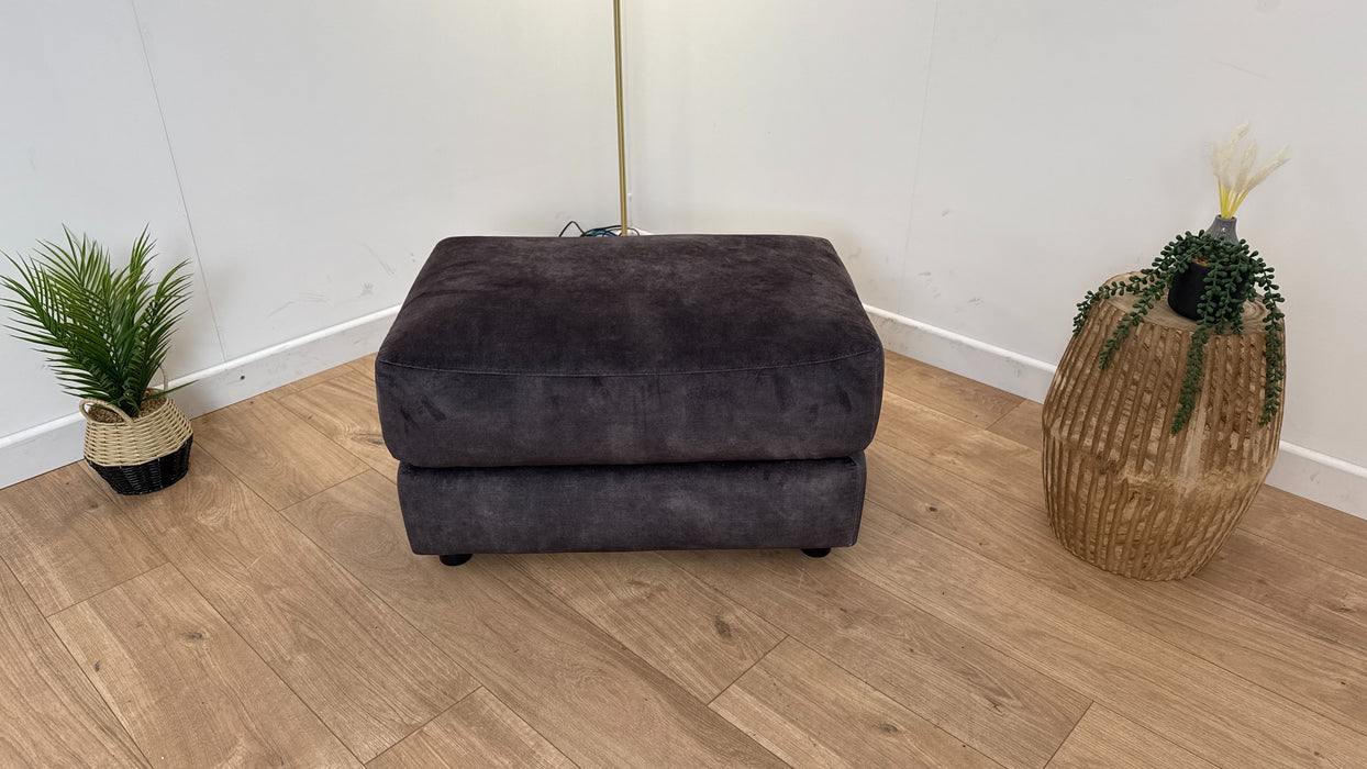 Radleigh Footstool - Fabric - Decent Charcoal