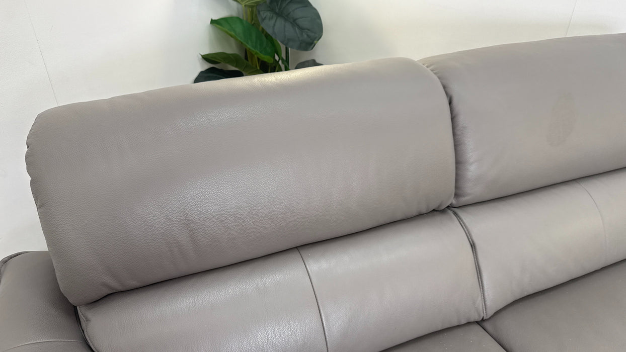 Sofology Hugo Leather 2.5 Seater in Elephant