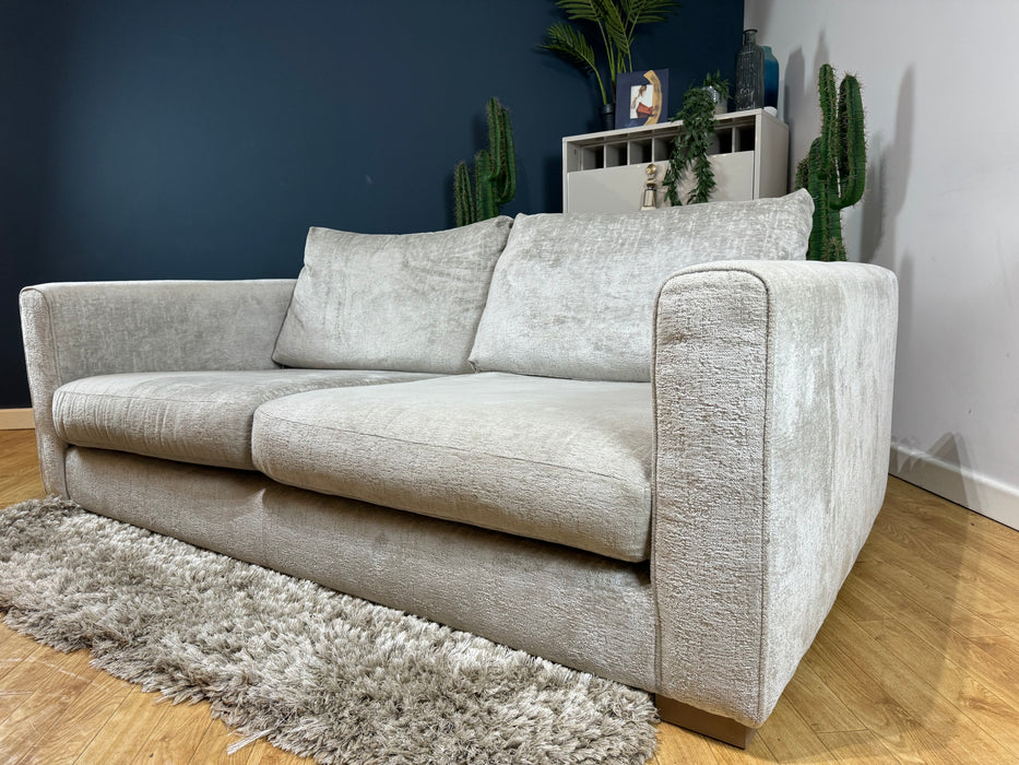 Majestica Fabric 3 Seater - Plain Silver (WA2)