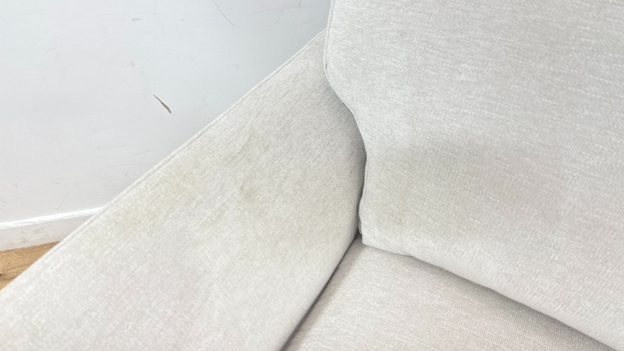 Sofology Hackney Fabric 2 Seater Sprung Seats in Linen Look Chenille Mist Mix