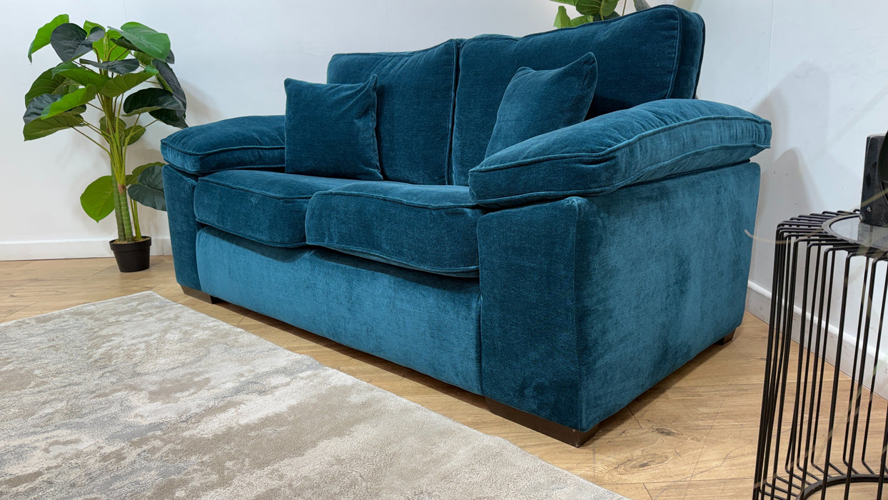 Sofology Brixton Fabric 2 Seater in Soft Chenille Teal