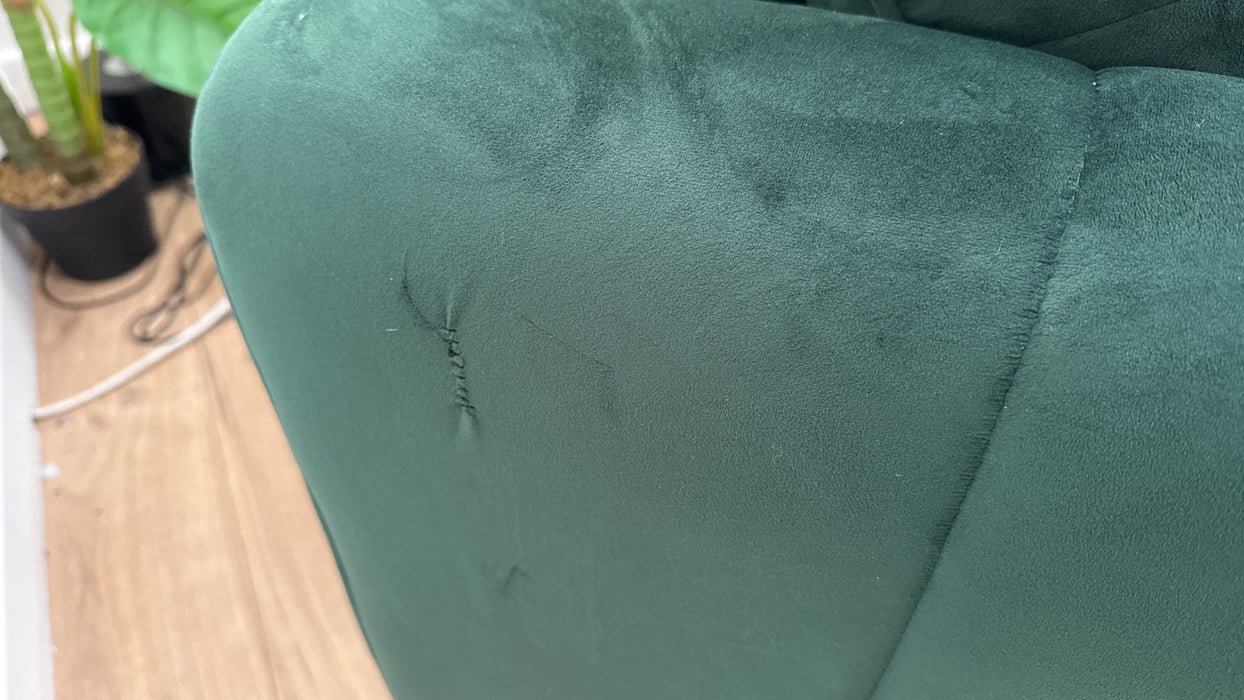 Sofology Islington Fabric 3 Seater Hypnos Deluxe Sofa Bed in Sleek Green