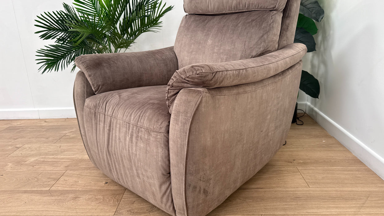 Sofology Parker Fabric Recliner in Heritage Cedar