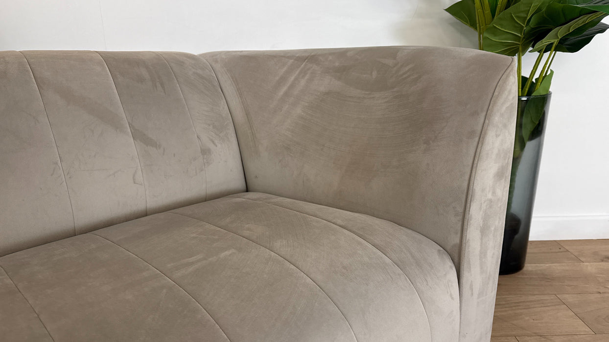 Sofology The Fitzrovia Fabric 3 Seater in Matt Velvet Stone Mix Without Trim