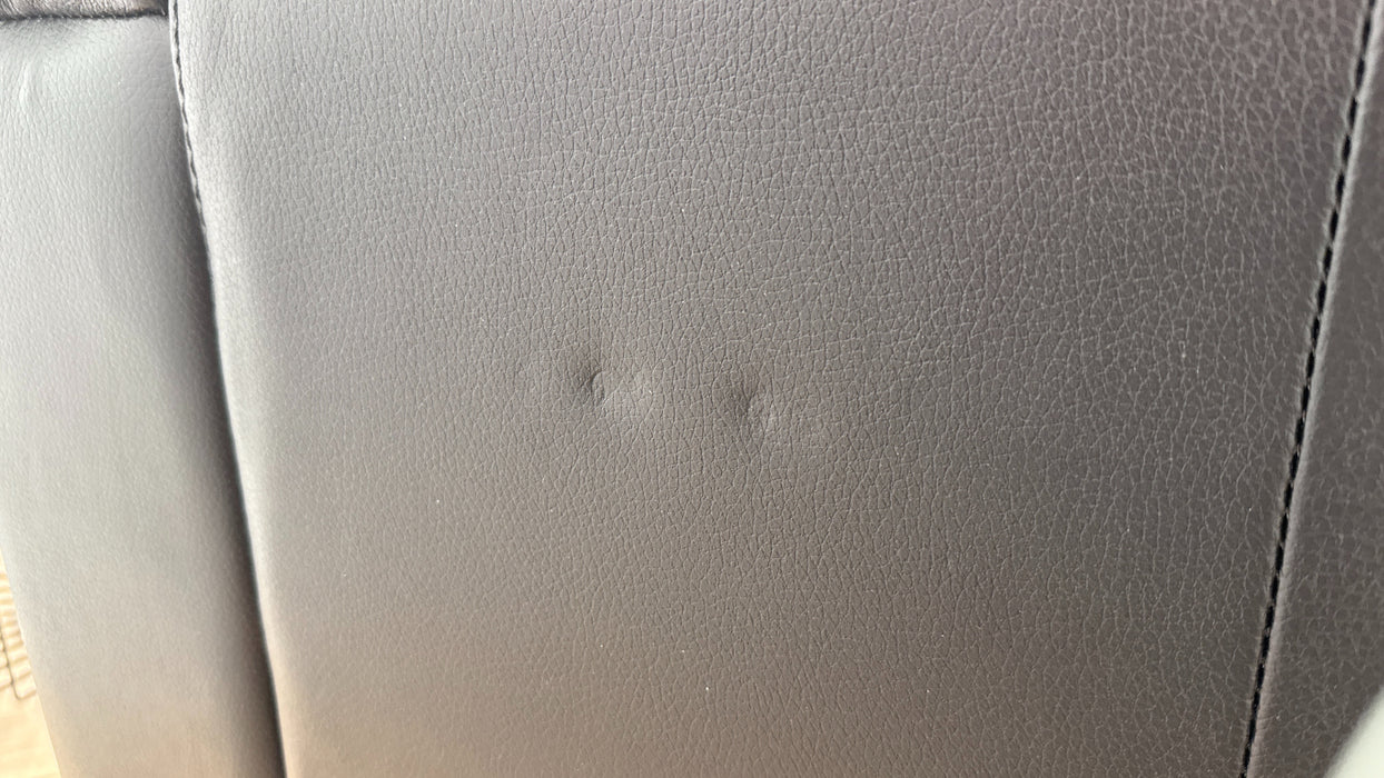 Sofology The Illinois Leather 3 Seater in Le Mans Black