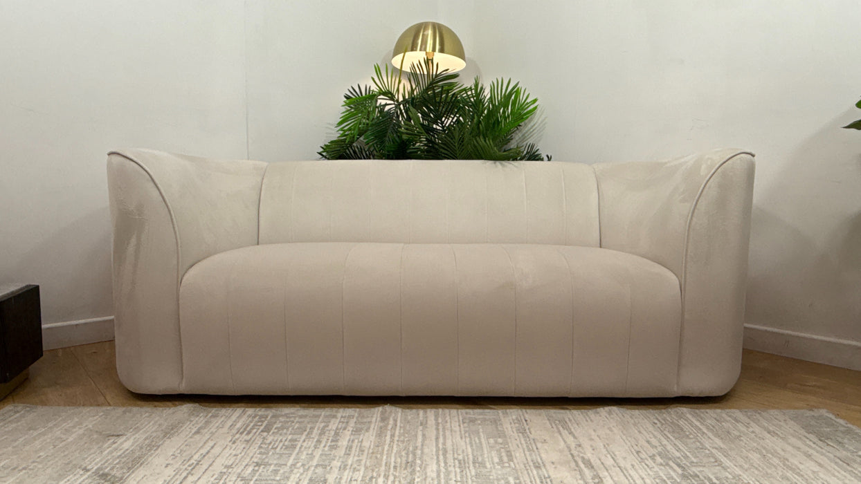 Sofology The Fitzrovia Fabric 2 Seater in Matt Velvet Milk Mix Without Trim