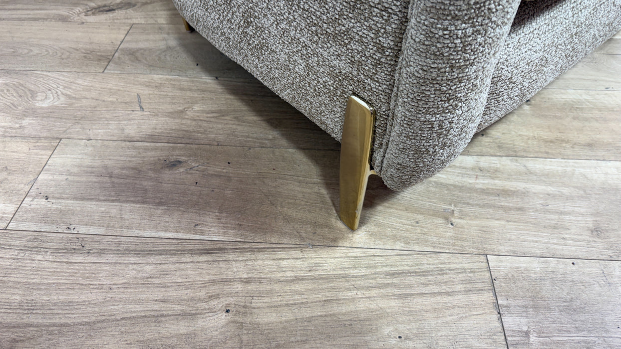 Sofology Westwood Fabric Accent Chair in Soft Boucle Caramel