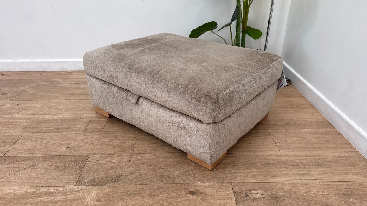 Sofology Cove Fabric Storage Footstool in MInk