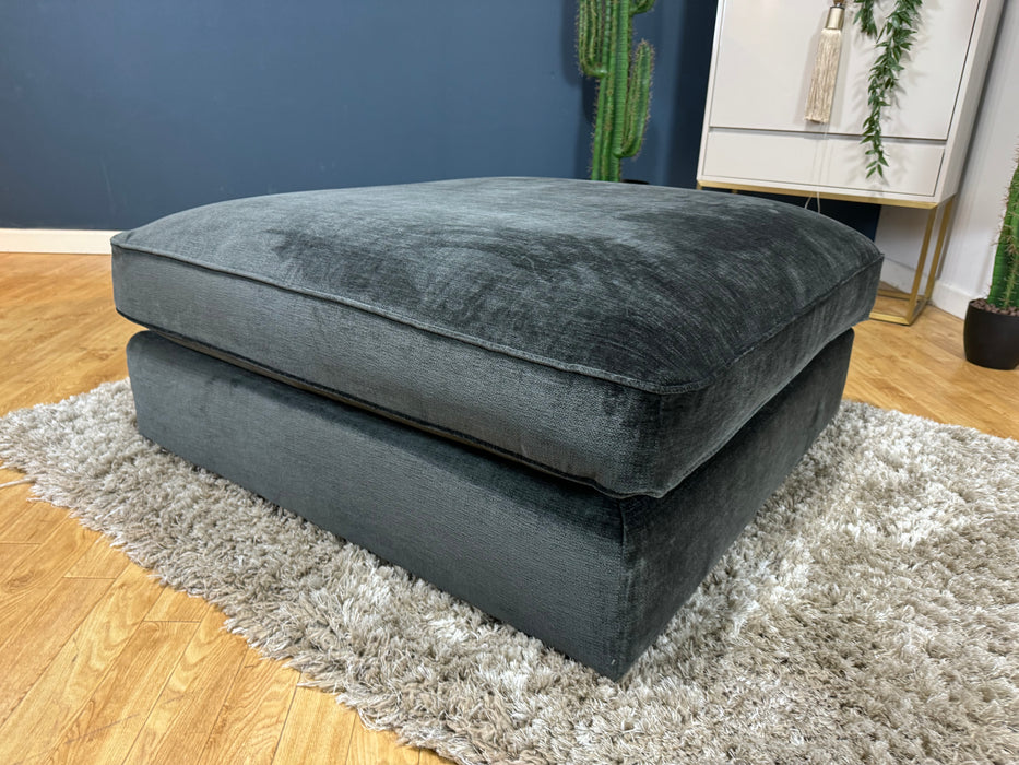 Cavalli Fabric Footstool - Blanik Slate - ( WA2 )