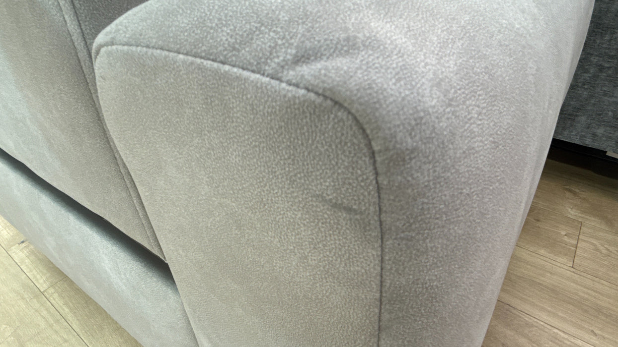 Sofology Paramount Fabric Chair Power Recliner/Headrest in Lifestyle Flecked Stone