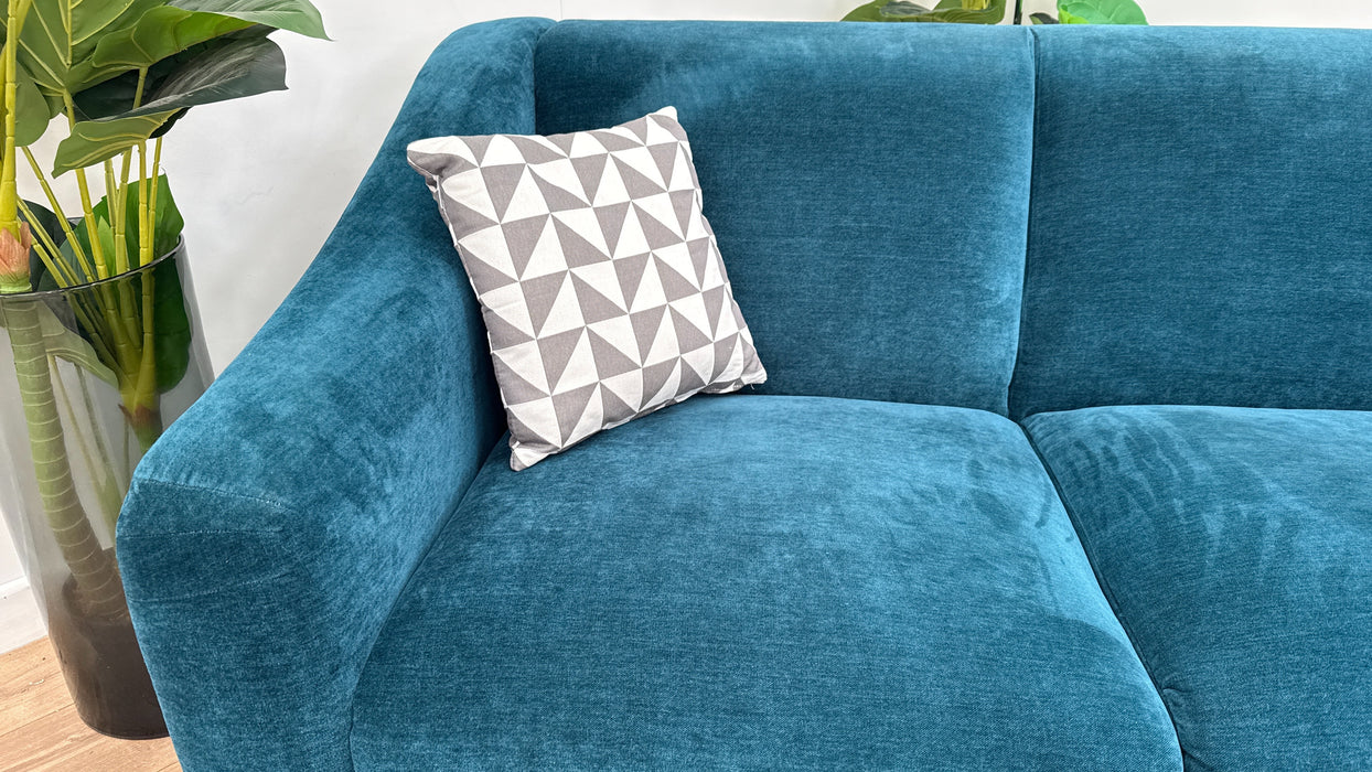 Sofology Bonbon Fabric 3 Seater in Bonbon Teal Mix