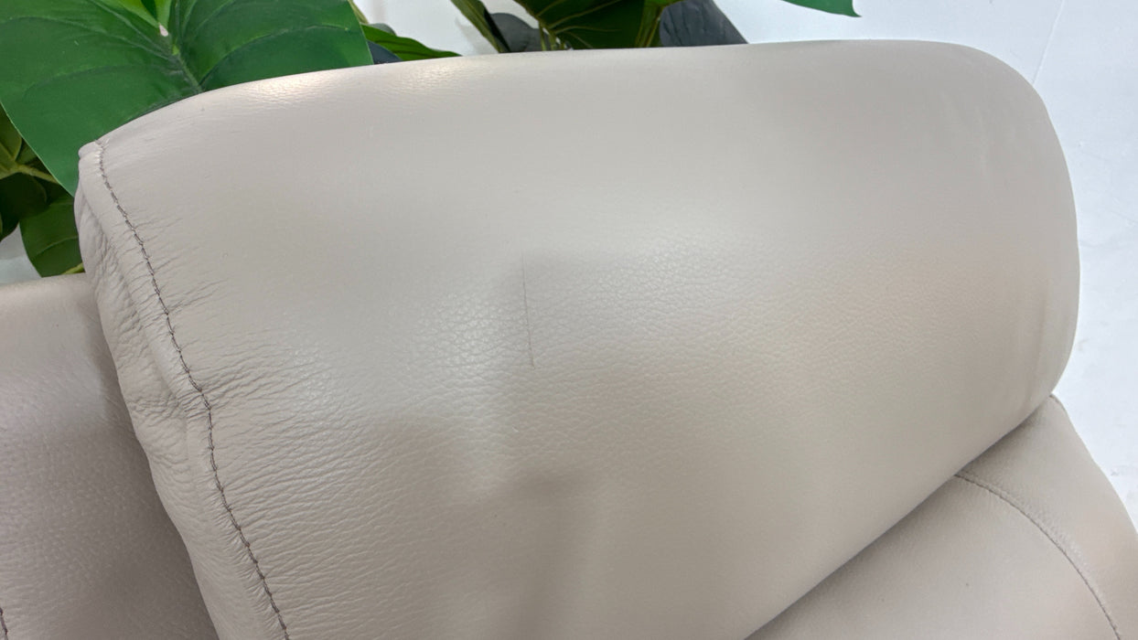 Sofology Bradie Leather Chair in Trusty Embossed Stone