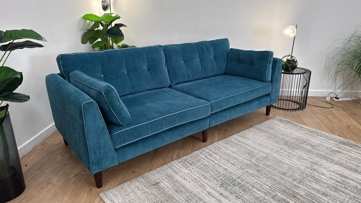 Sofology Cricket 4 Seater in Teal Mix