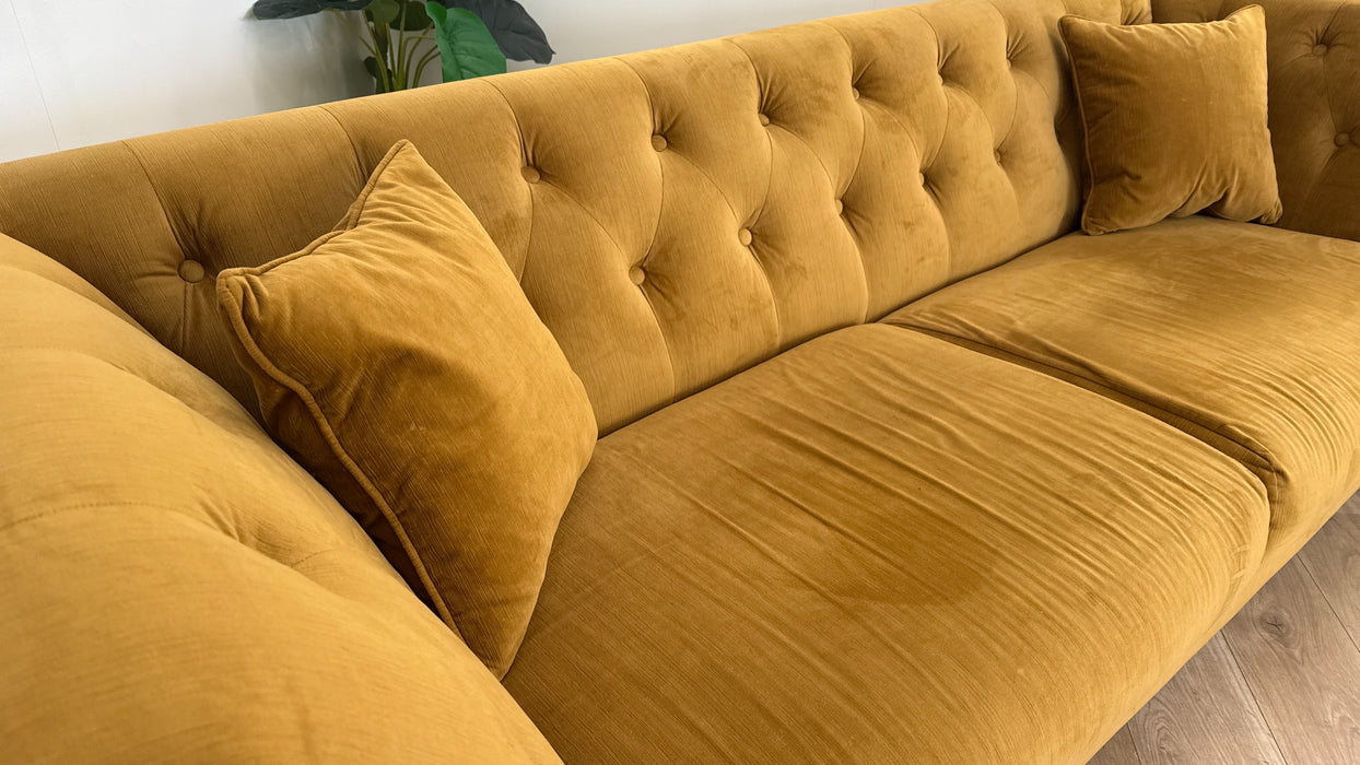 Sofology Bridgerton Fabric 4 Seater in Vader Nugget Gold