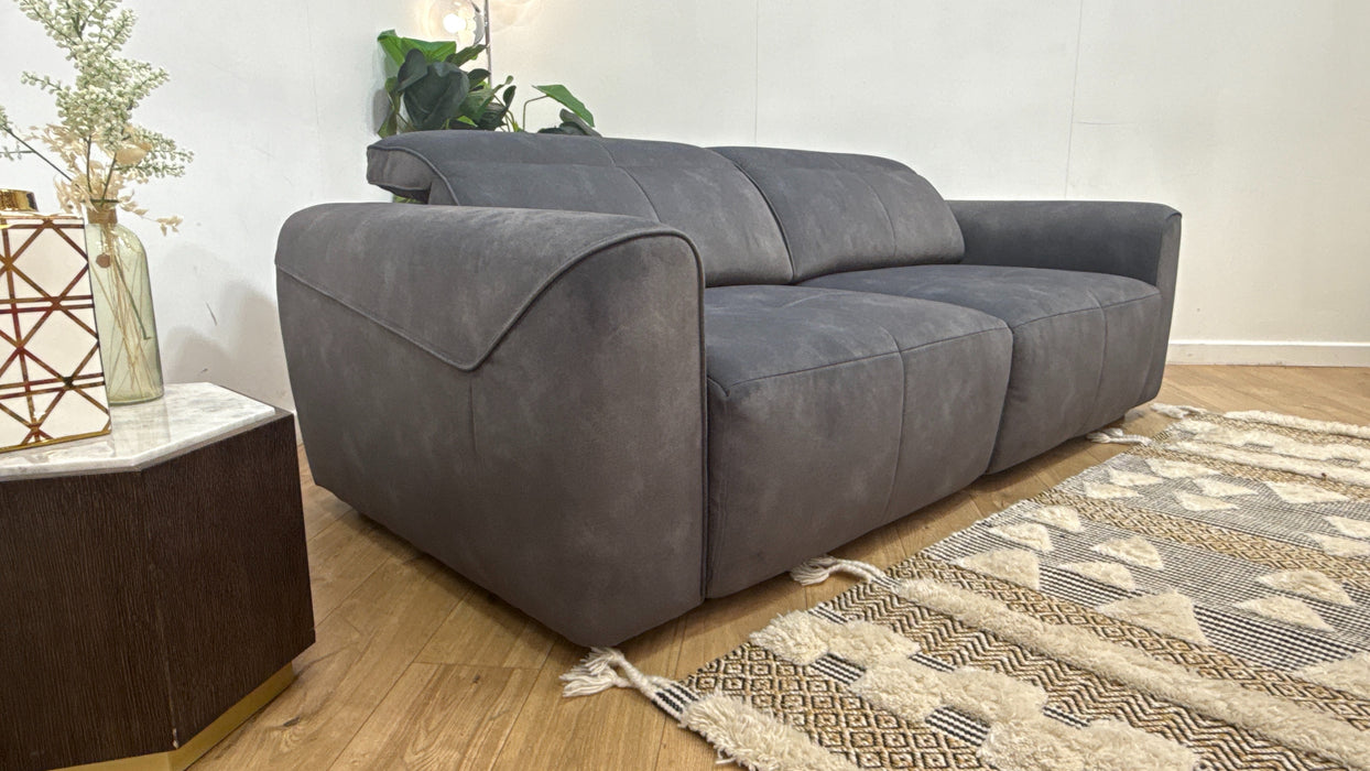 Sofology Riviera Fabric 3 Seater Motion Chaise in Lifestyle Flecked Charcoal