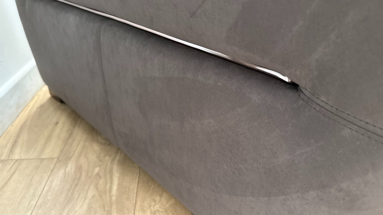 Sofology Metropolitan Fabric 3 Seater Sofa Bed in Lifestyle Textured Fabric Chocolate