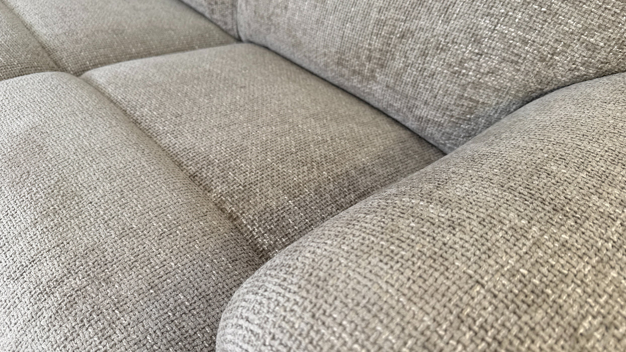 Sofology Gracie Fabric 3 Seater in Hopsack Chenille Linen
