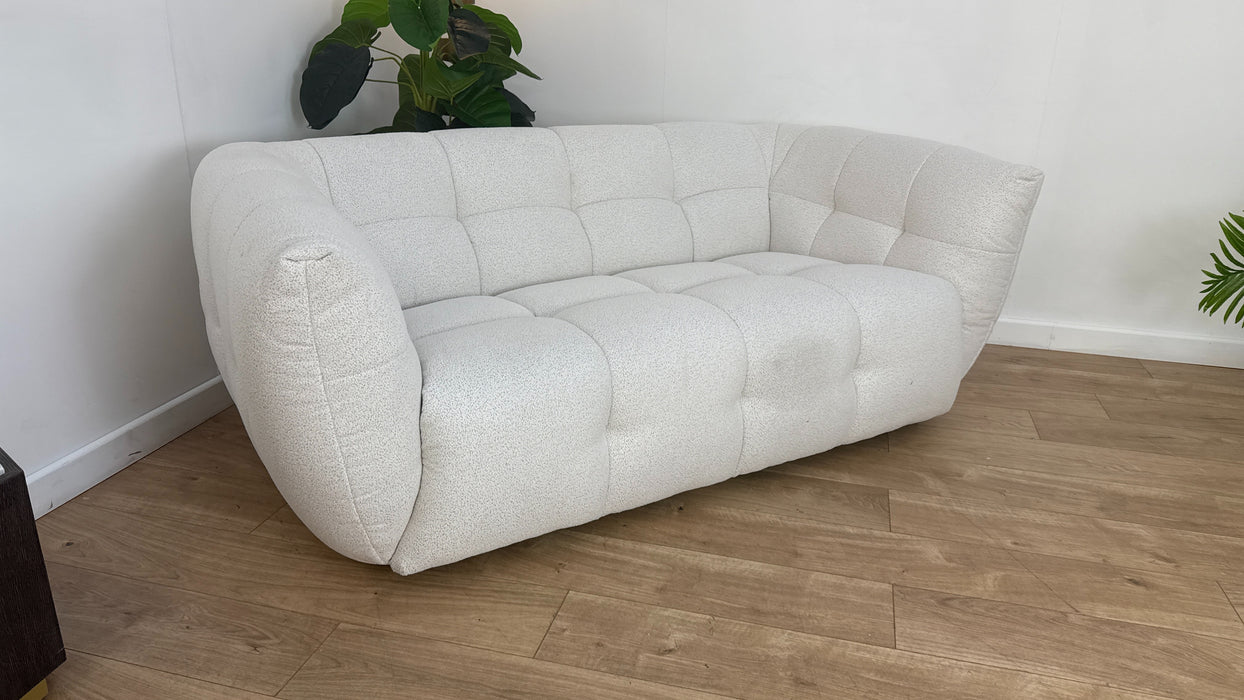 Sofology The Lunar Fabric 2 Seater in Woven Boucle Linen