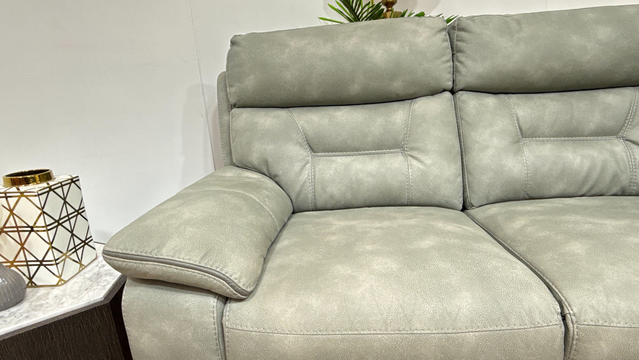 DFS  Foster 2 Seater Fabric Power Recliner in Frost