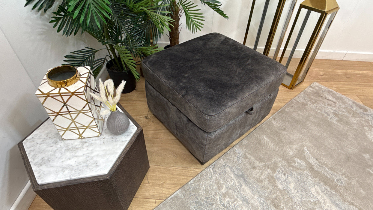 DFS Trek Storage Footstool in Grey