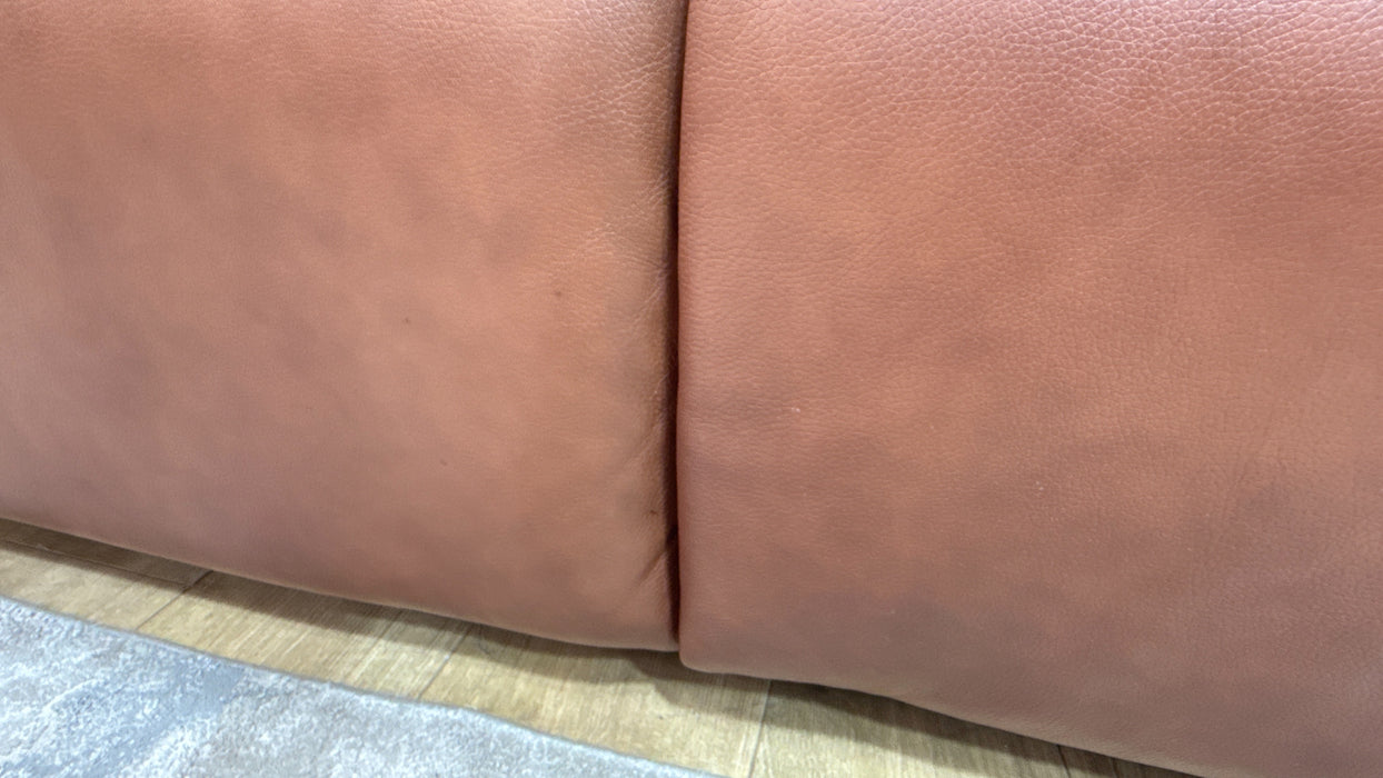 Sofology Bohemia Leather 3 Corner 1.5 Power Recliner/Headrest in Trusty Embossed Cognac