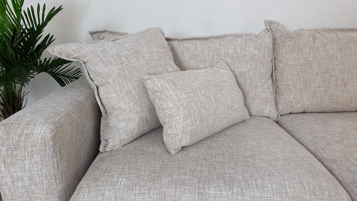 Sofology Cove Fabric 3 Corner 1 in Artisan Chenille Ecru