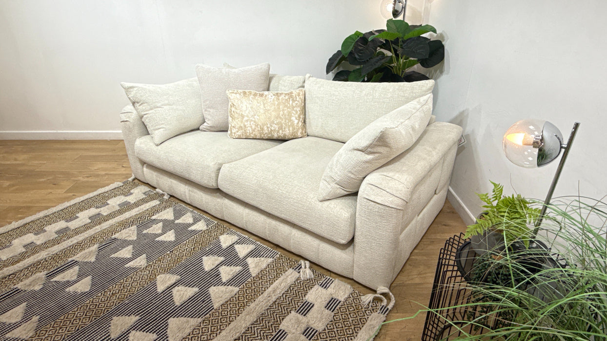 Sofology Westwood Fabric 3 Seater No Trim in Teddy Chenille Mist Mix