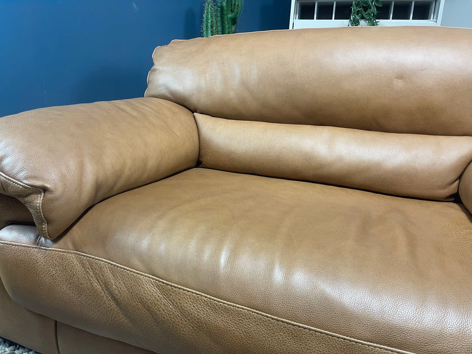 Santino Leather Loveseat - Apollo Tan (WA2)