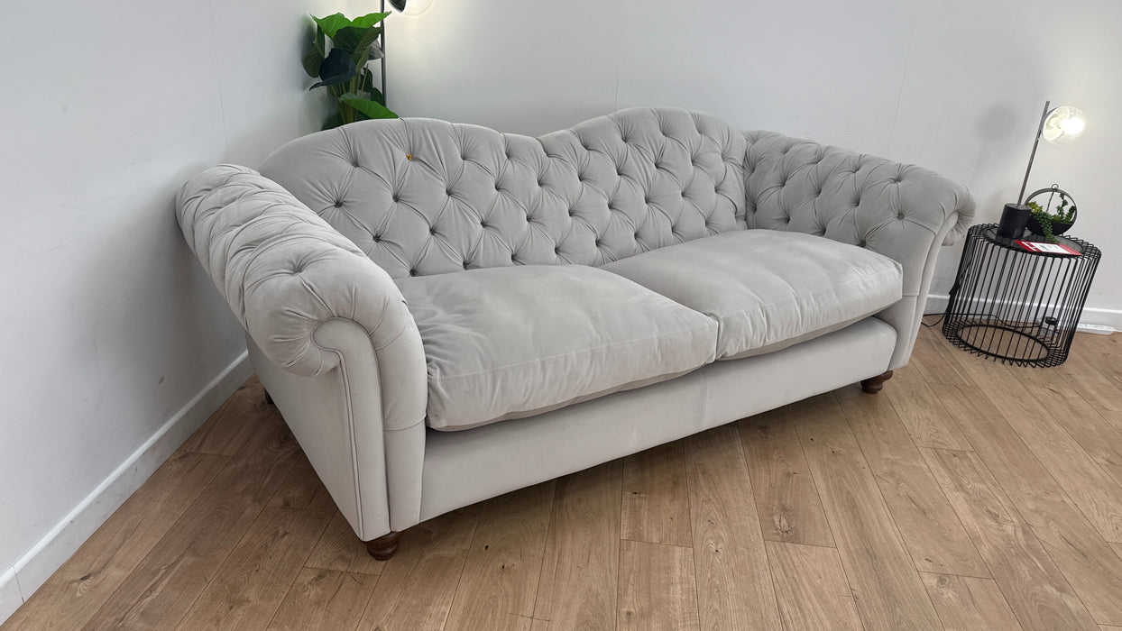 Windsor 4 Seater Fabric Sofa in Stone