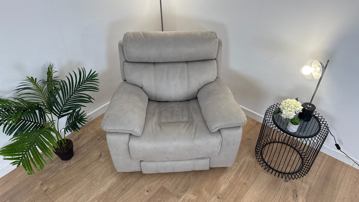 Lucius Power Rocker Fabric Chair