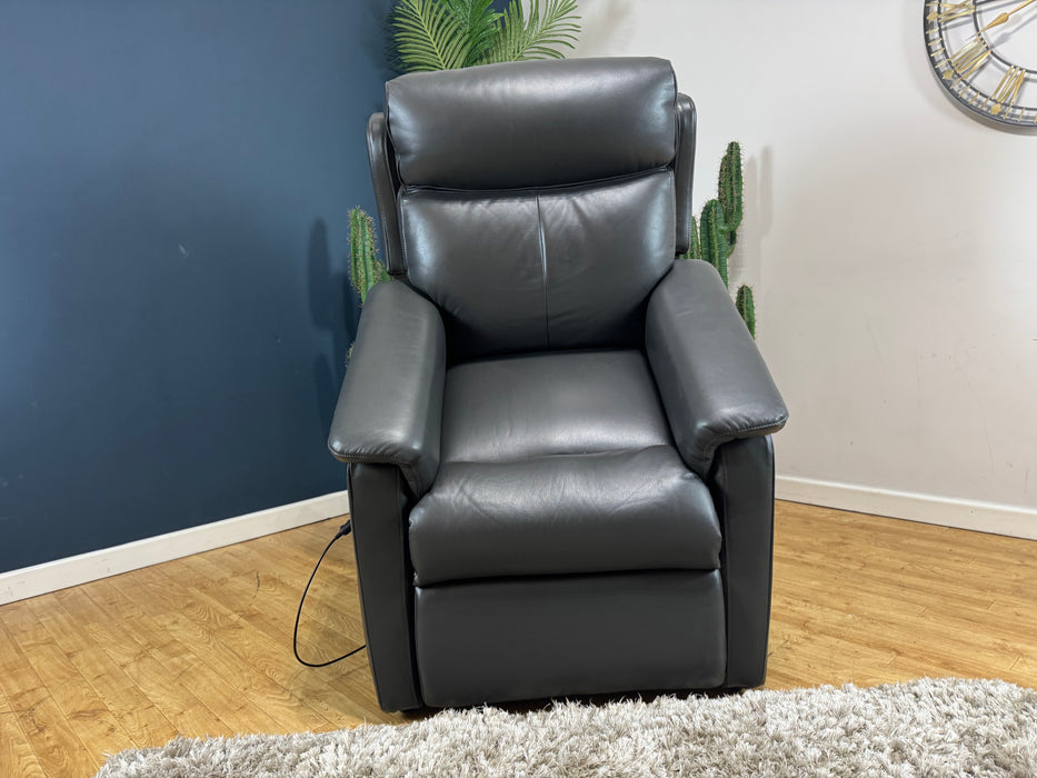 Parker Leather Rise and Tilt / Power Recliner - Trusty Sheen Black - ( WA2 )