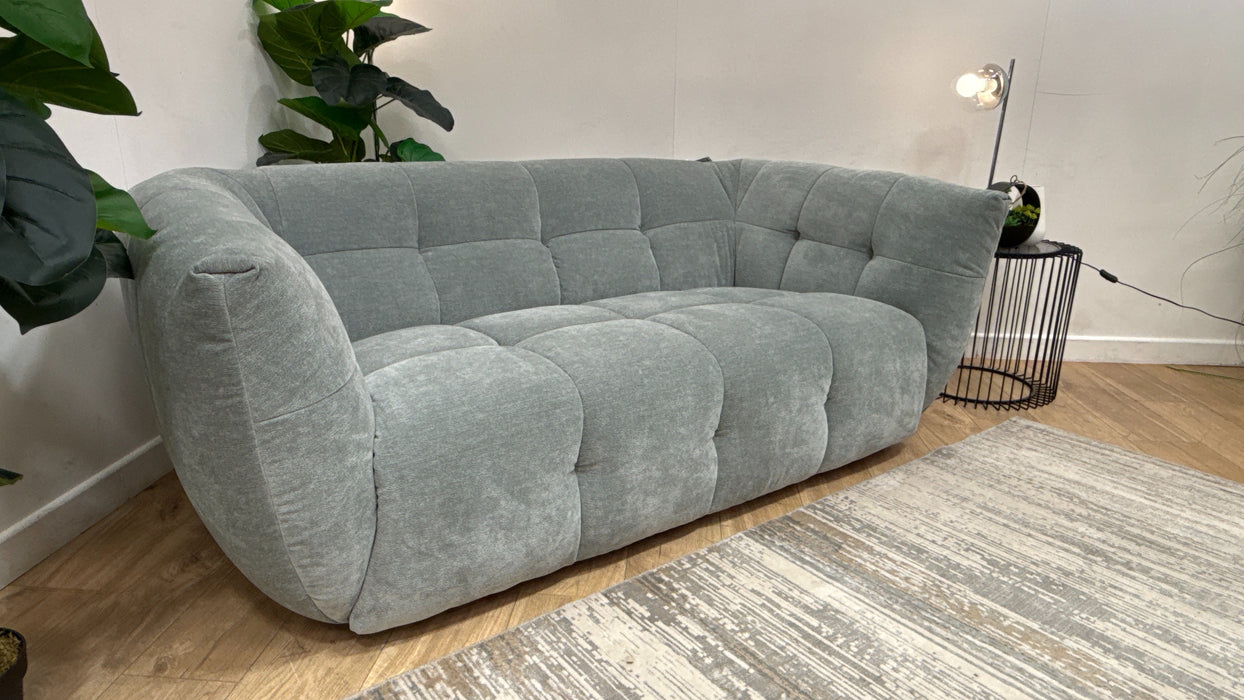 Sofology Lunar Fabric 2 Seater in Textured Chenille Seafoam