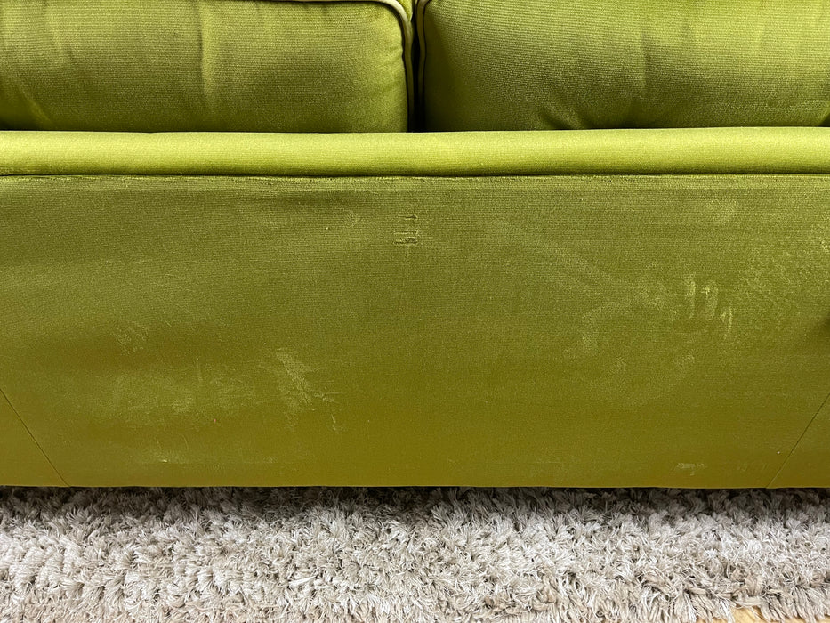 Cricket 2 Seater - Green Velvet Mix Fabric (WA2)