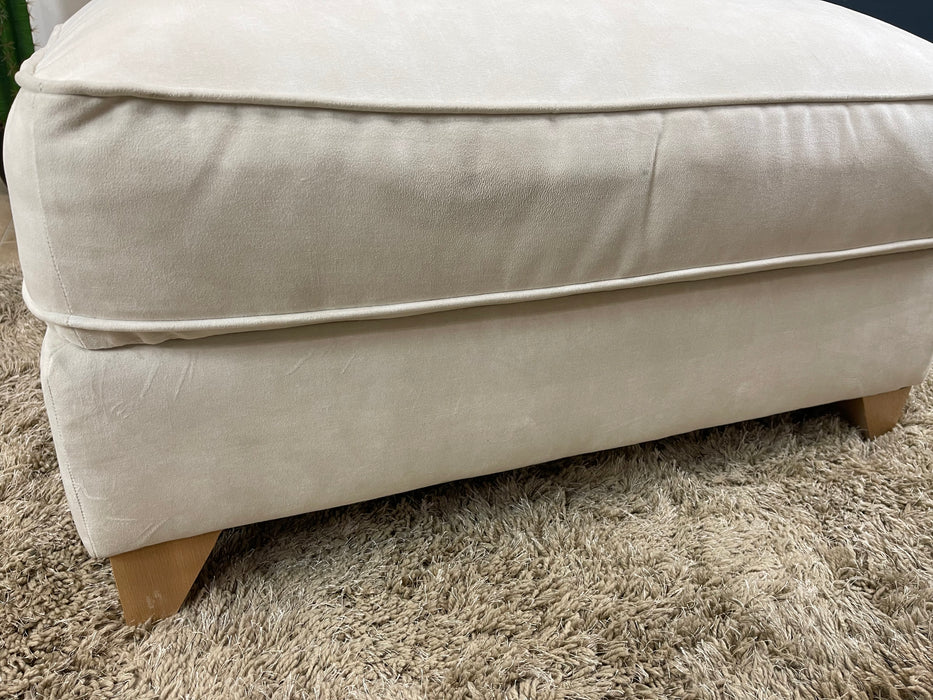 Bartelli Fabric Storage Footstool - Sublime Pearl (WA2)