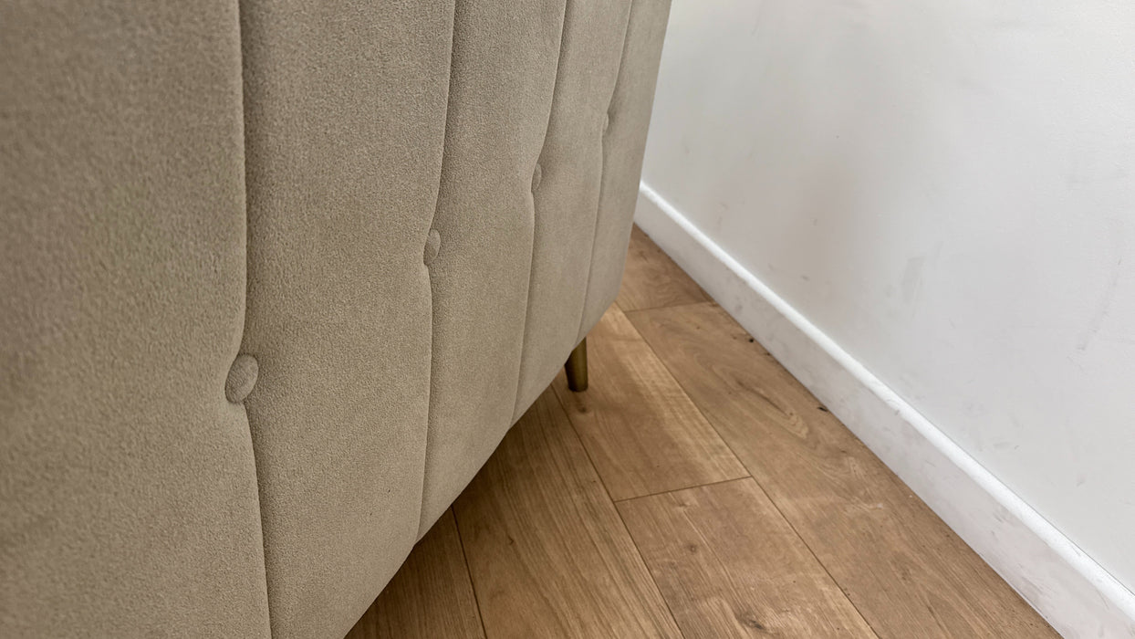 Sofology Luella Fabric 4 Seater in Soft Sherpa Stone Mix