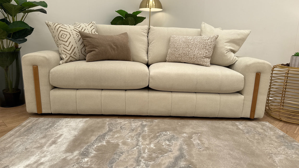Sofology Soho Fabric 4 Seater Sofa in Boucle Natural