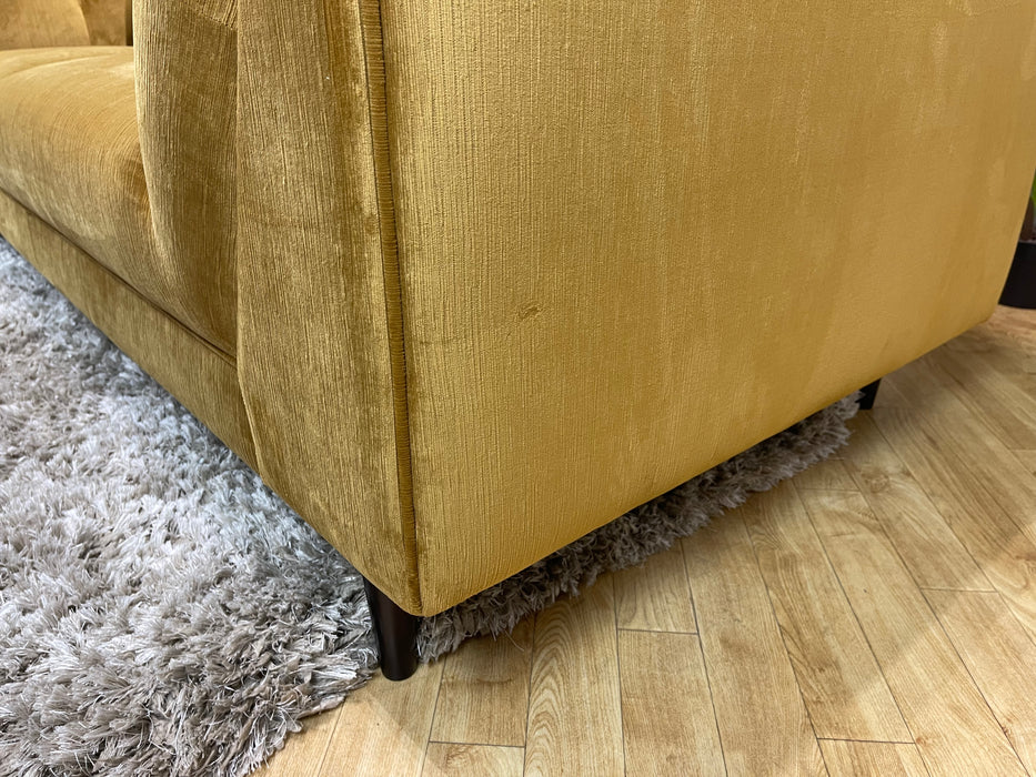 Bridgerton 3 Seater - Vader Gold Fabric All Over (WA2)