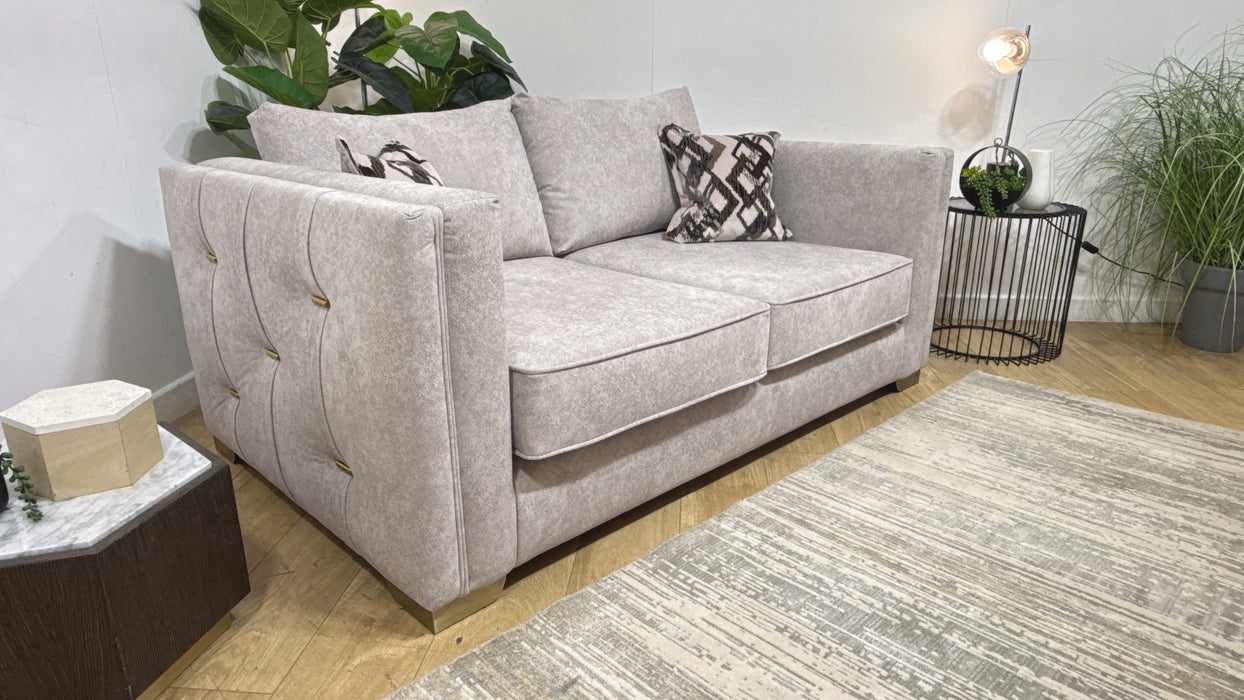 Sofology Fabric Titan 2 Seater Sofa in Marina Stone Mix