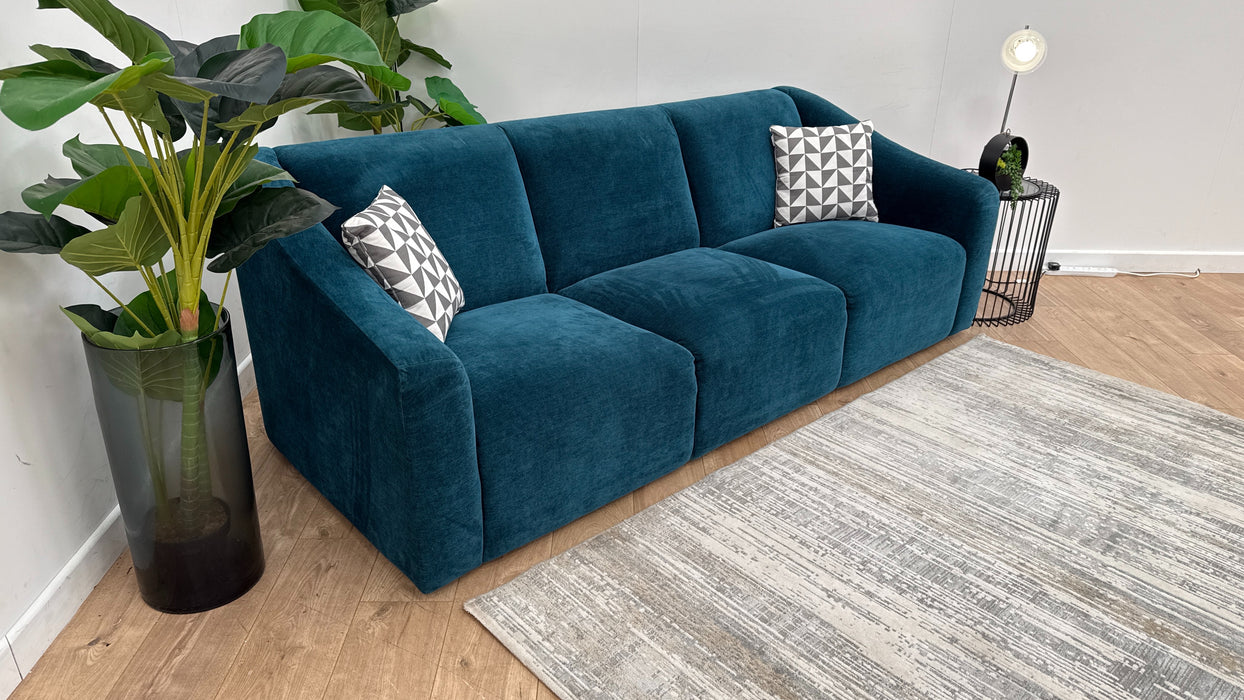 Sofology Bonbon Fabric 3 Seater in Bonbon Teal Mix