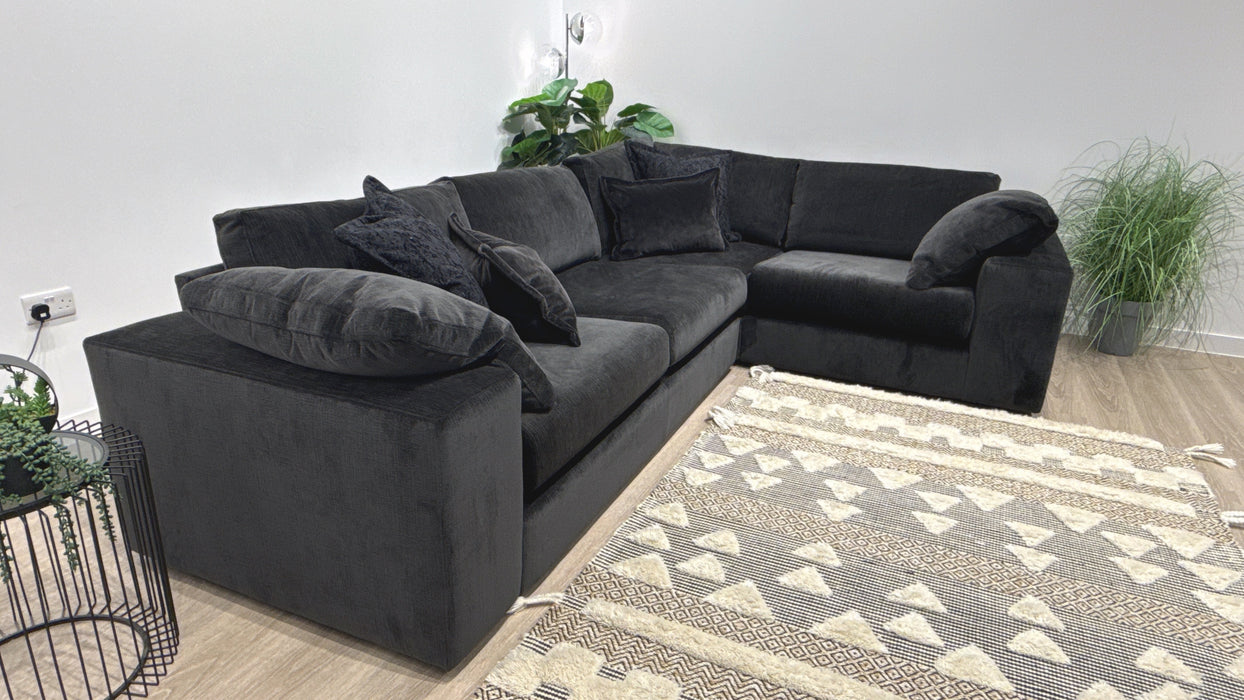 Sofology Harrington Fabric  3 Corner 1 Sofa in Anthracite