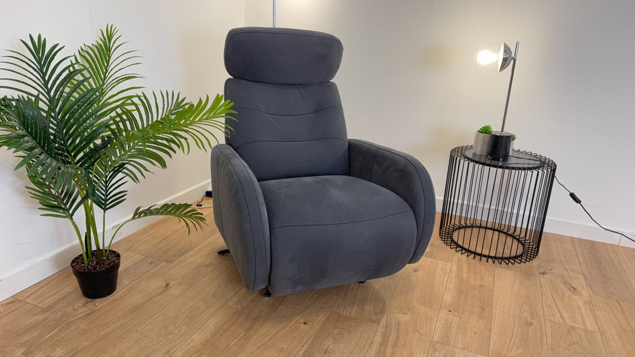 Sample Chair - Fabric Manual Recliner - Grey