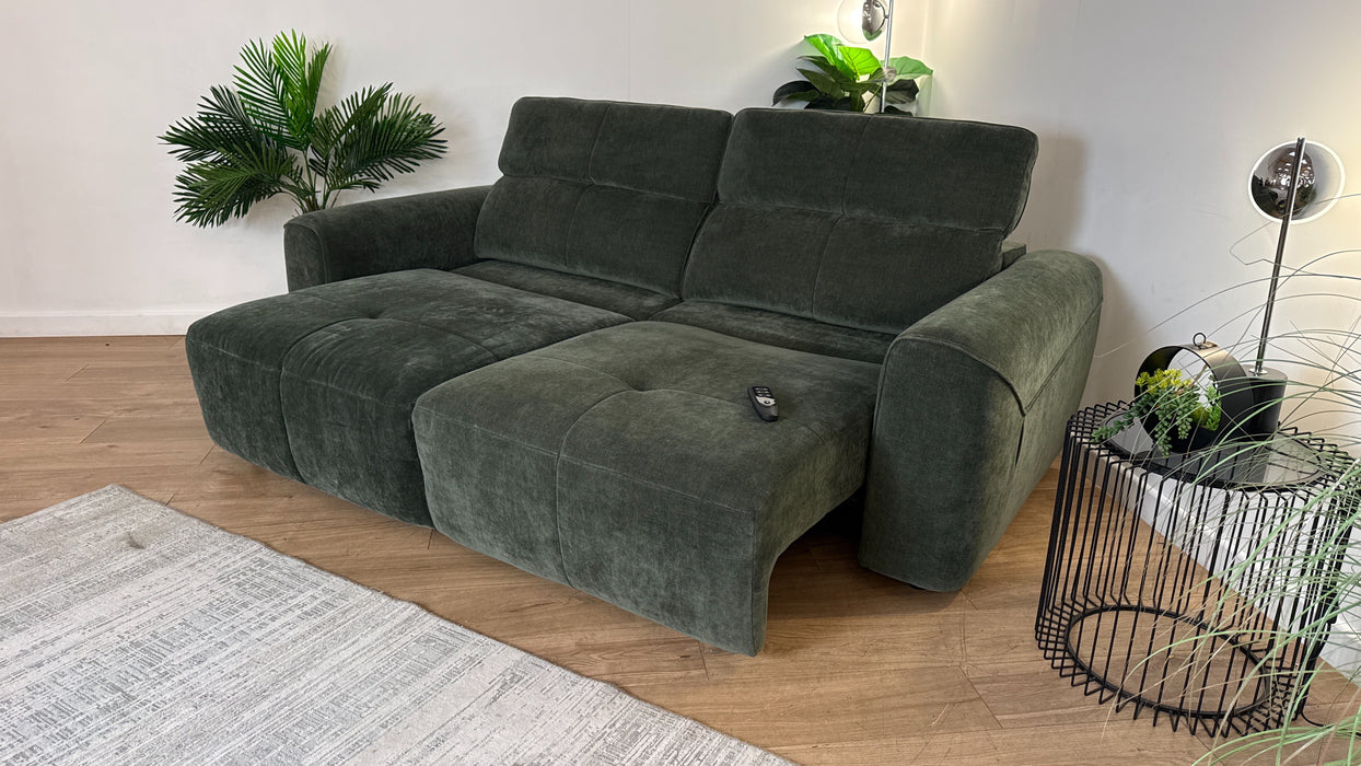 Sofology The Riviera Fabric 3 Seater Motion Chaise in Relaxed Chenille Pine