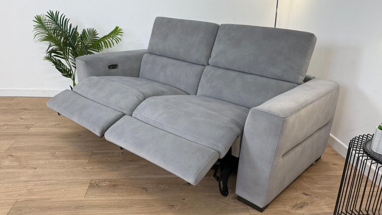 Plazzo 3 Seater - Fabric - Grey