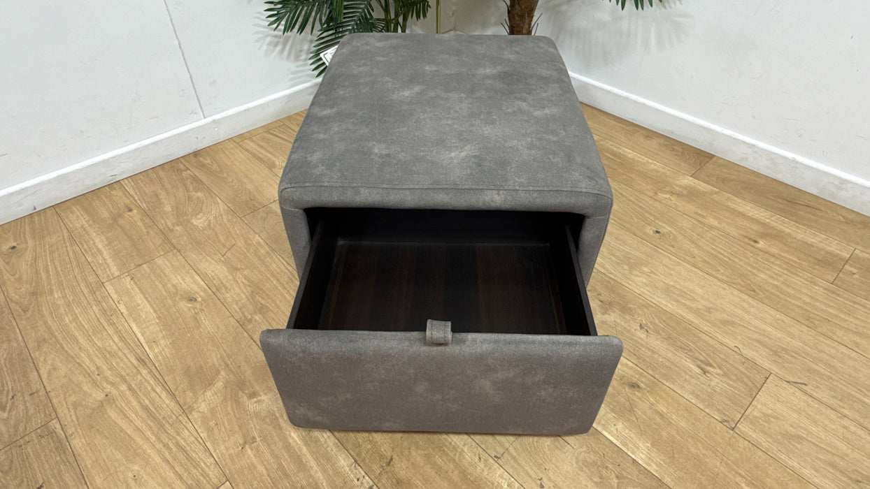 Sofology Premiere Fabric Designer Storage Footstool in Lifestyle Flecked Mocha