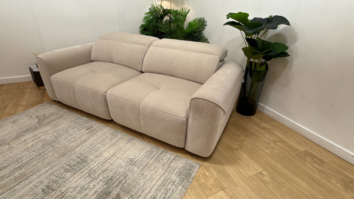 Sofology Riviera Fabric 3 Seater Motion Chaise in Relaxed Chenille Cotton