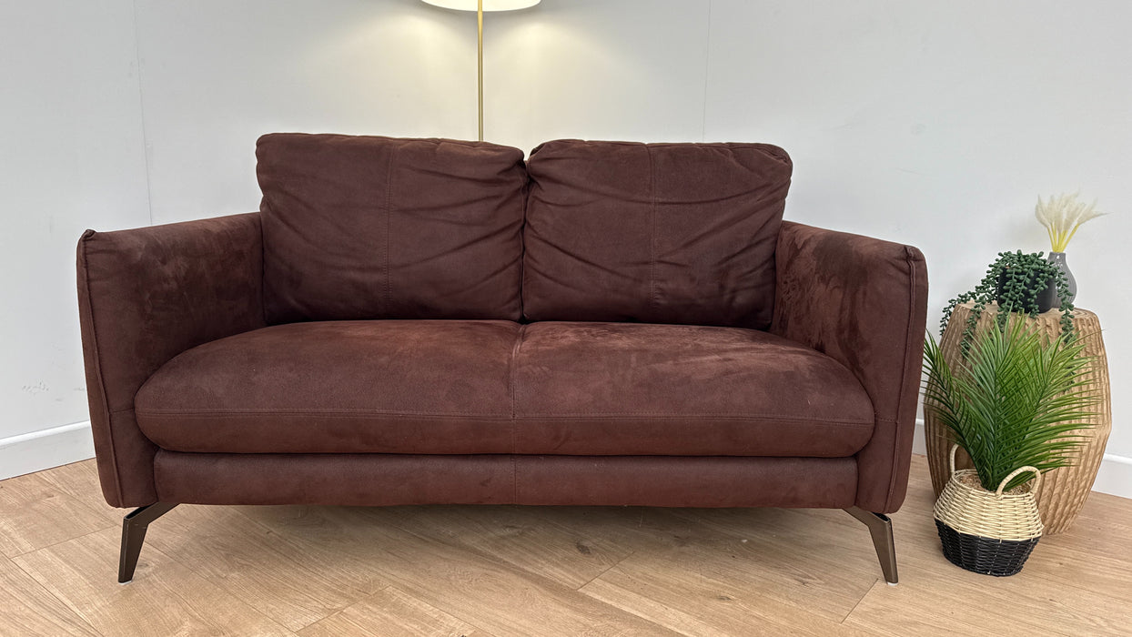 Abruzzo 2 Seater - Fabric Sofa - Aspen Dark Chocolate